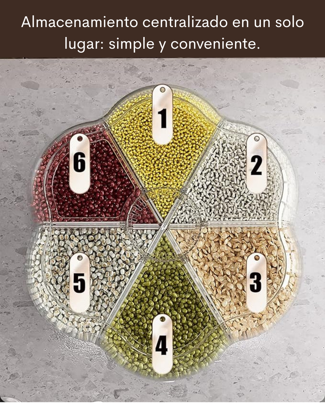 GrainKeeper™ - DISPENSADOR DE GRANOS GIRATORIO