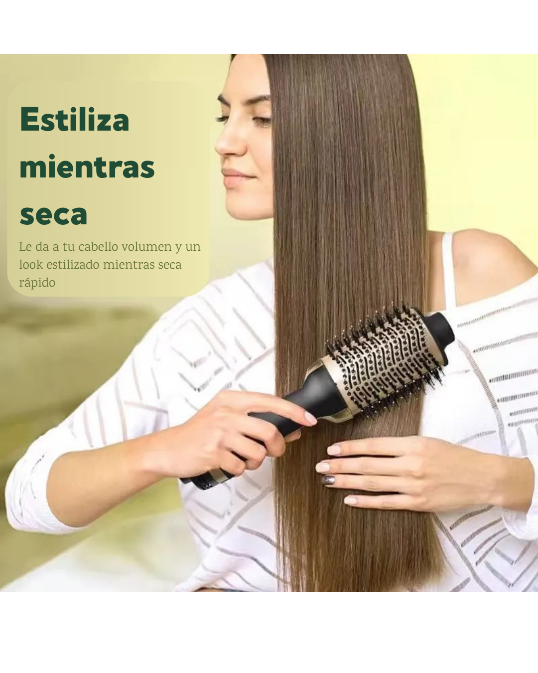 GlowDry™- Cepillo Secador con Aguacate