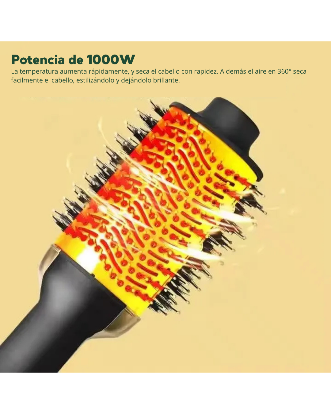 GlowDry™- Cepillo Secador con Aguacate