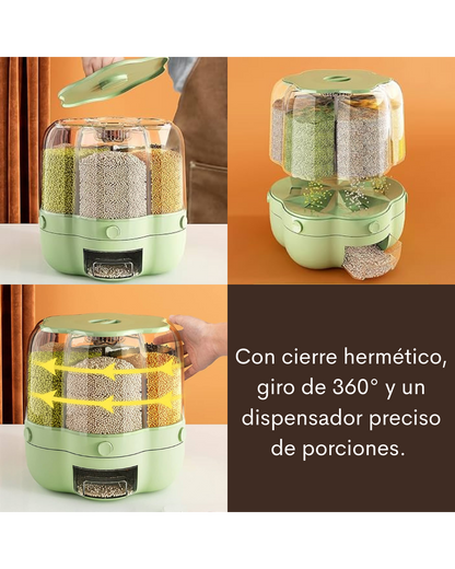 GrainKeeper™ - DISPENSADOR DE GRANOS GIRATORIO